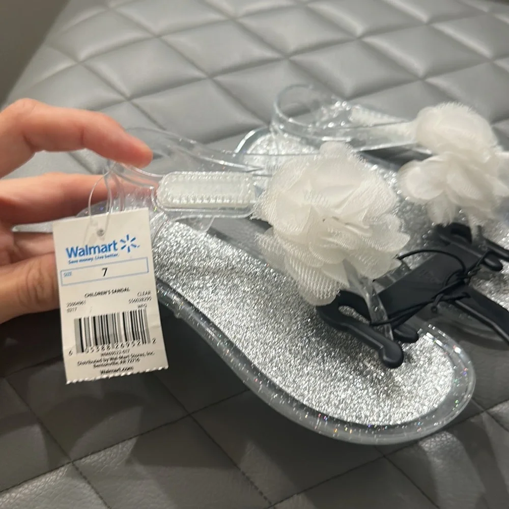 Toddler girl clear sandal